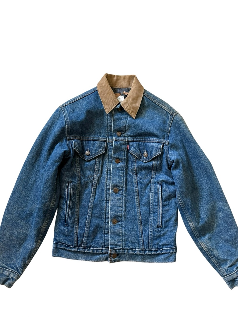 Vintage 80s/90s Levi's Blanket Lined Denim Trucker Jacket Made in USA Sz S/M